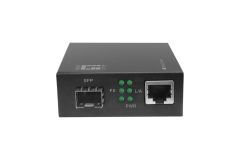 GVM-2000 Smart Gigabit RJ45-SFP Media Converter, Compatible with 19-inch rack-mountable chassis