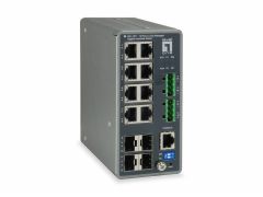 IGU-1271 TURING 12-Port L3 Lite Managed Gigabit Industrial Switch, 4 x SFP, DIN-Rail, -40°C to 75°C