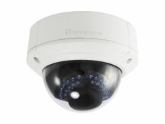 FCS-3085 GEMINI Fixed Dome IP Network Camera, 4-Megapixel, Vandalproof, 802.3af PoE, IR LEDs, Indoor/Outdoor
