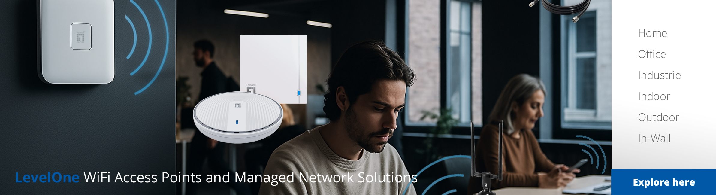 WiFi Access Points with central management &ndash; flexible use for home, outdoor and industrial networks